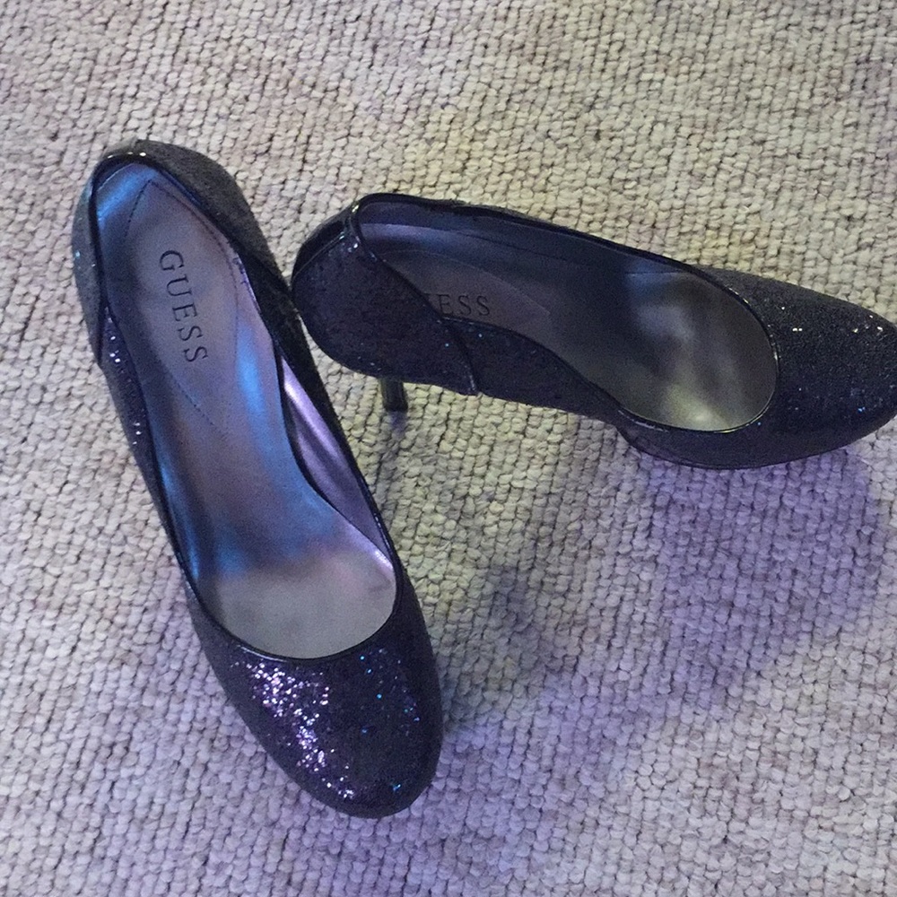 Guess Black Sparkle Shoes